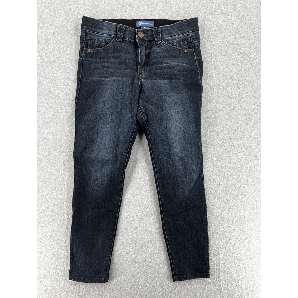 Democracy Absolution Jeans Women 12 Dark Wash Skinny Ankle Stretch Denim